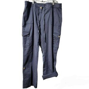 L.L. Bean Womens Hiking Pants favorite fit Sz 16 Cargo Lightweight roll tab hem